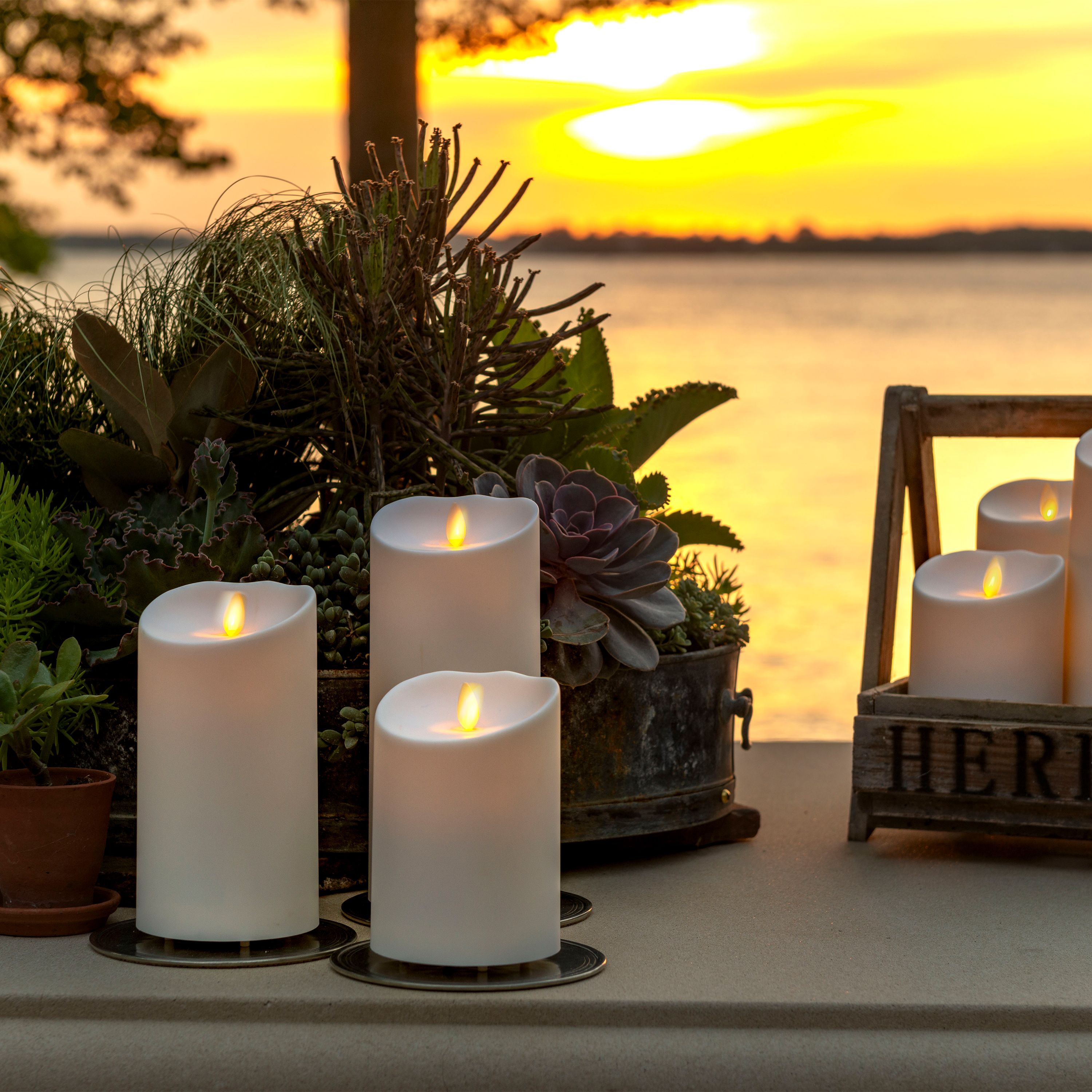 Luminara Living Flame Outdoor LED Candles